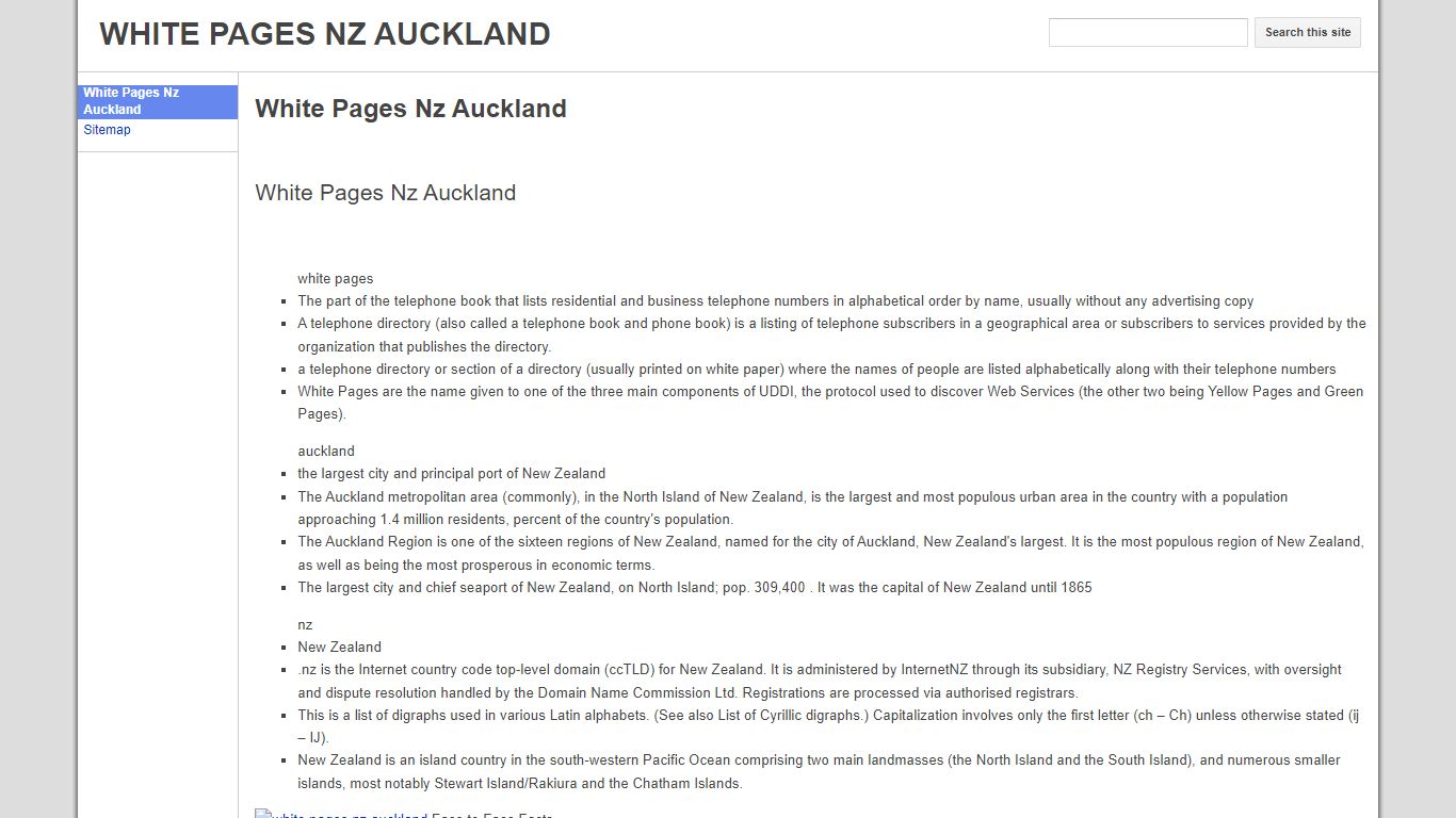 WHITE PAGES NZ AUCKLAND - Google